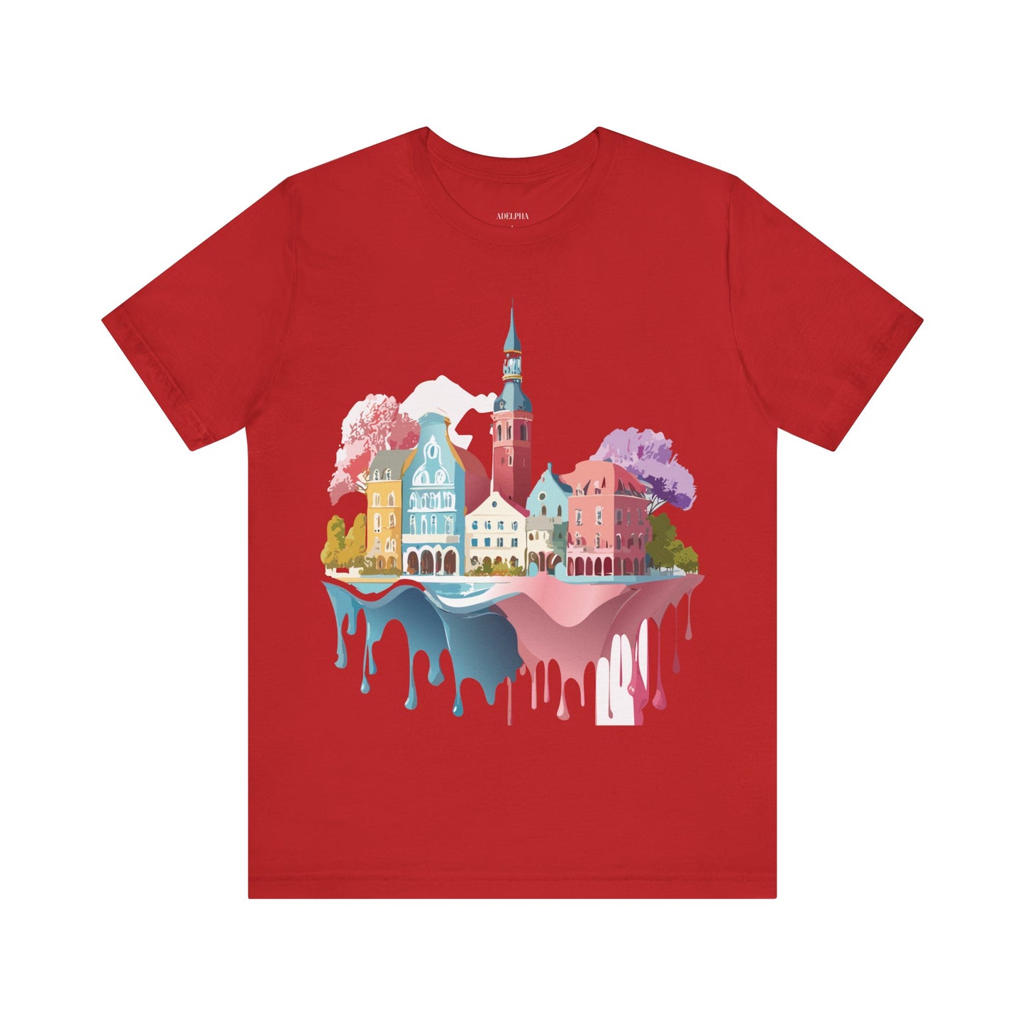 Natural Cotton Tee Shirt - Beautiful Places Collection - Warnemünde and Rostock - Germany