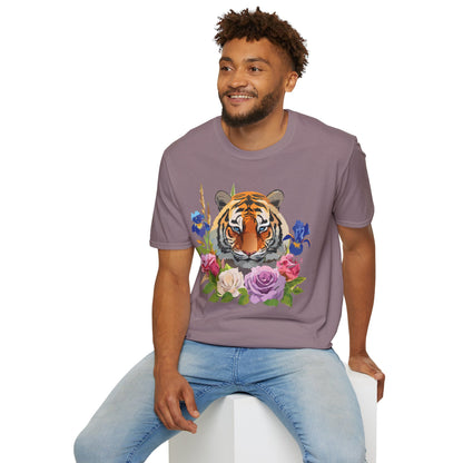 Unisex Tiger Shirt Softstyle Graphic Tee 100 Percent Cotton Apparel