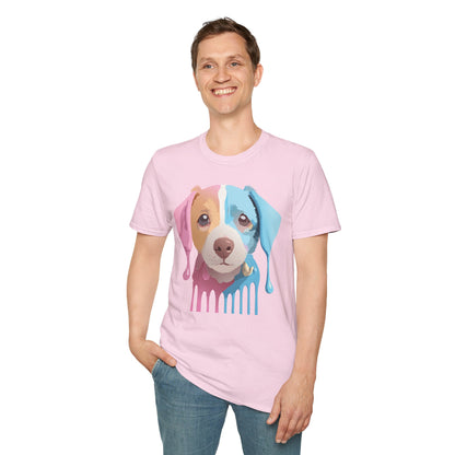 Unisex Dog Shirt Animal Tee Gildan Softstyle 64000 Cotton Tee