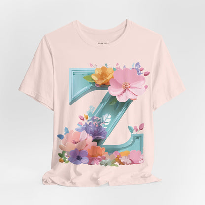 Natural Cotton Tee Shirt - Letters Collection - Z Printify