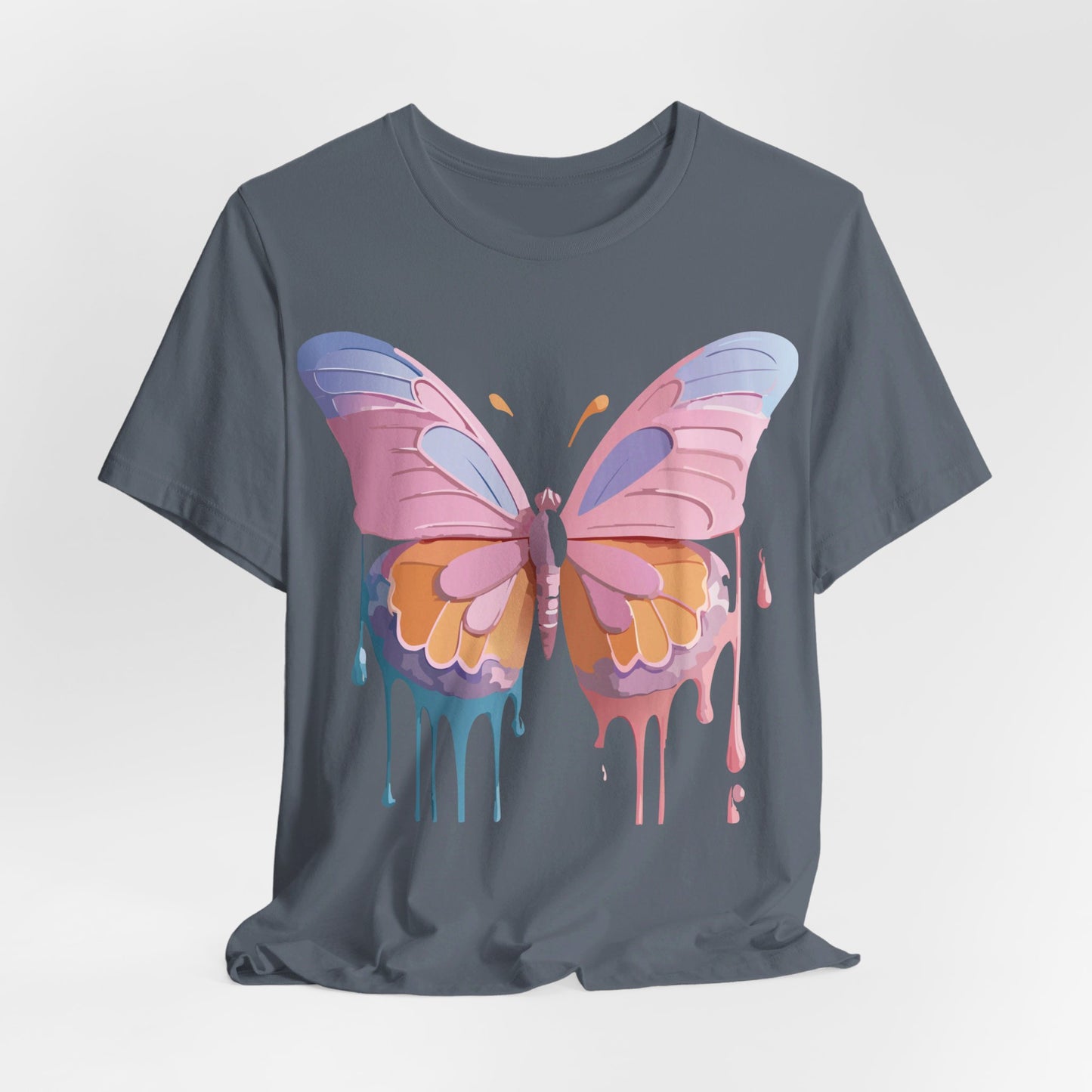 T-shirt en coton naturel avec papillon