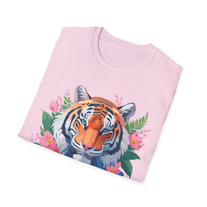 Tiger Shirt Unisex Animal Tee Softstyle Gildan 64000 Cotton Tee