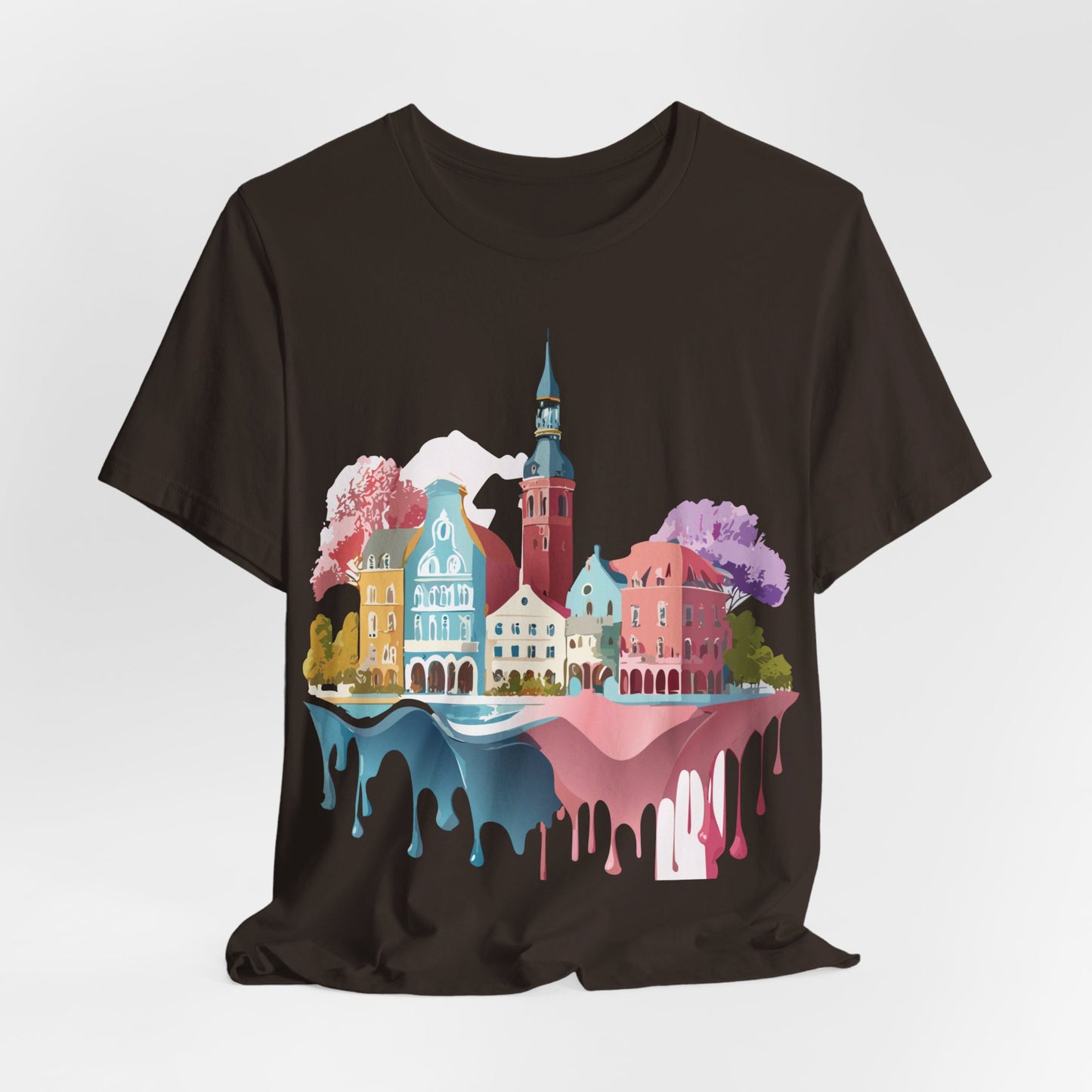 Natural Cotton Tee Shirt - Beautiful Places Collection - Warnemünde and Rostock - Germany