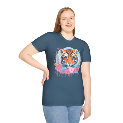 Tiger Shirt Unisex Softstyle T Shirt Gildan 64000 Animal Tee