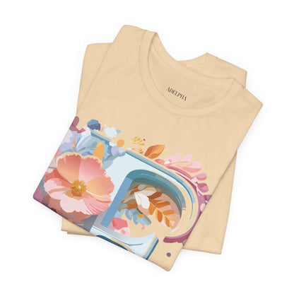 Natural Cotton Tee Shirt - Letters Collection - F Printify