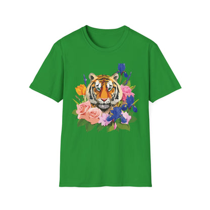 Tiger Shirt Unisex Animal Tee Gildan Softstyle 64000 100 Percent Cotton