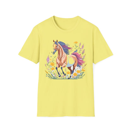 Horse Shirt Unisex Softstyle 64000 Cotton Tee Gildan 100 Percent Ring Spun