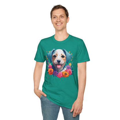 Dog Shirt Unisex Animal Short Sleeve Tee Gildan Softstyle 64000 Cotton Tee