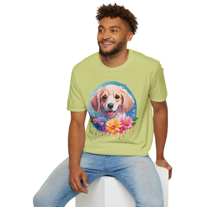Unisex Dog Shirt Animal Tee Gildan Softstyle 64000 100 Percent Cotton