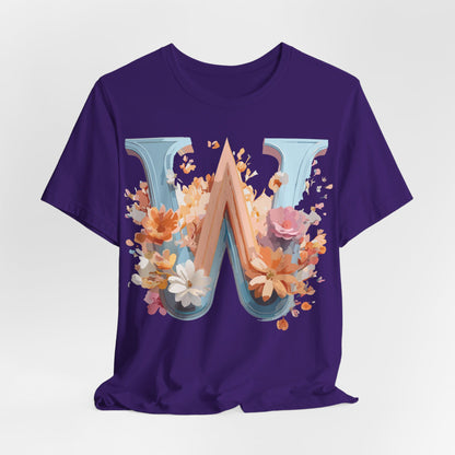 Natural Cotton Tee Shirt - Letters Collection - W Printify