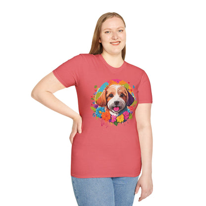 Unisex Dog Shirt Softstyle Cotton Tee Gildan 64000 Animal Tee