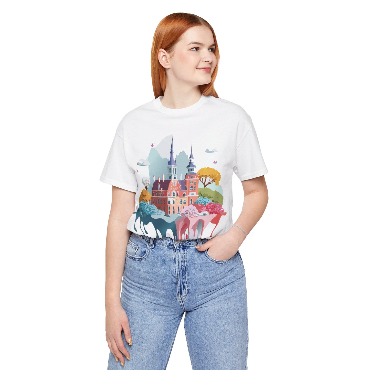 Natural Cotton Tee Shirt - Beautiful Places Collection - Warnemünde and Rostock - Germany