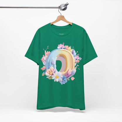 Natural Cotton Tee Shirt - Letters Collection - O Printify