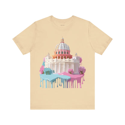 Natural Cotton Tee Shirt - Beautiful Places Collection - Rome Printify