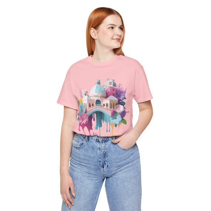 Natural Cotton Tee Shirt - Beautiful Places Collection - Venice Printify