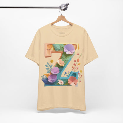 Natural Cotton Tee Shirt - Letters Collection - Z Printify