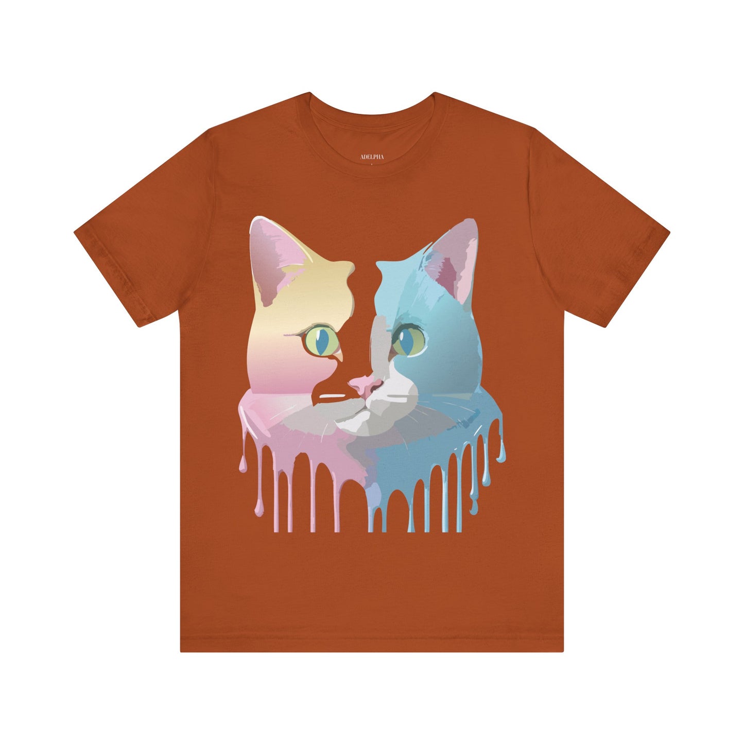 T-shirt en coton naturel avec chat