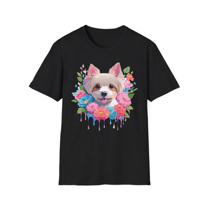 Unisex Gildan Softstyle Animal Print Dog Shirt Tee 100 Percent Cotton