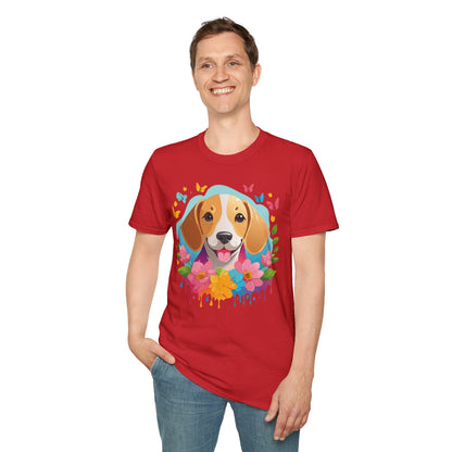 Dog Shirt Unisex Animal Tee Softstyle Cotton Comfort Everyday Wear