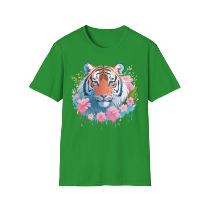 Unisex Tiger Shirt Gildan Softstyle 64000 Cotton Tee Everyday Comfort