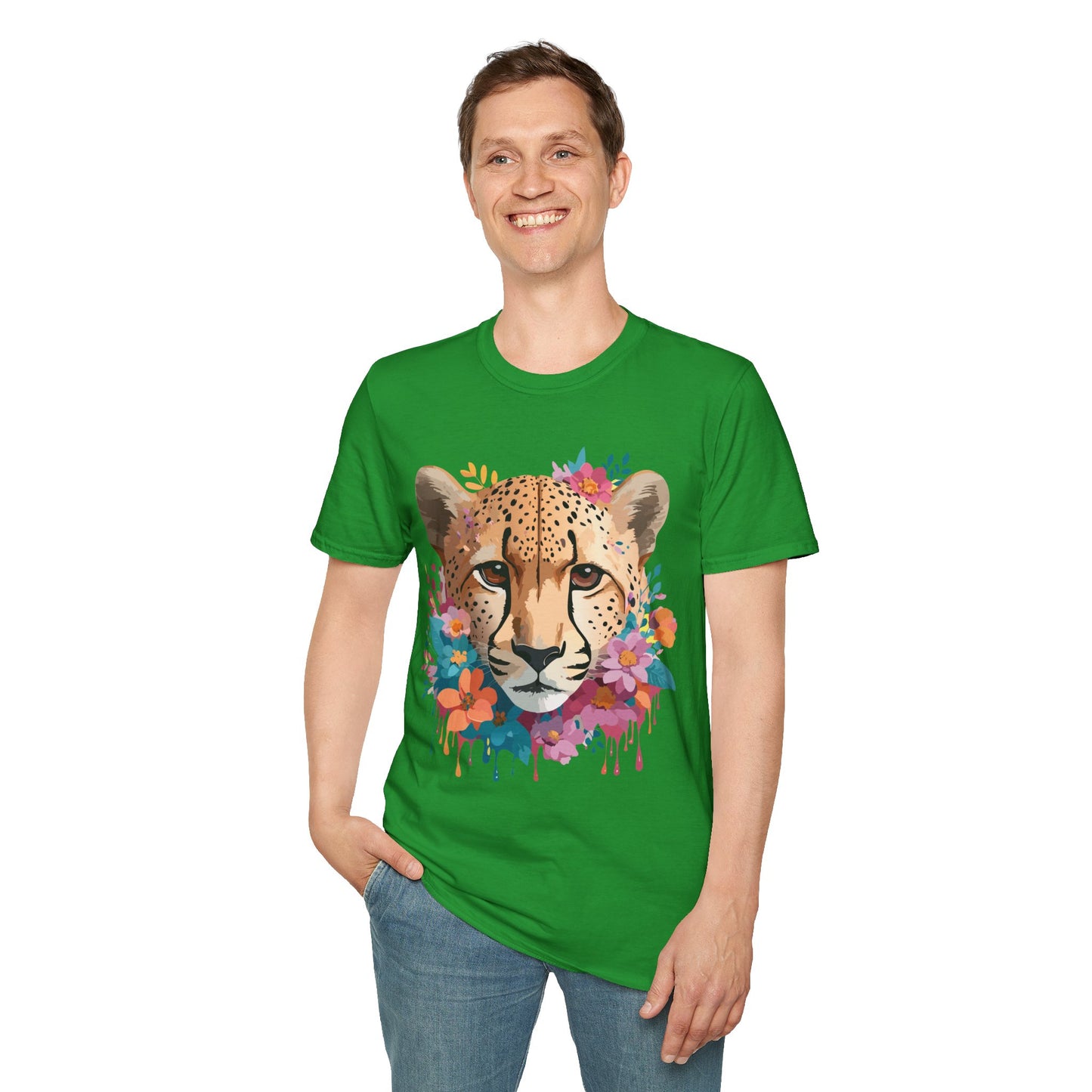 Cheetah Shirt, Shirt with Cheetah, Cheetah Tee, Shirt with Animals