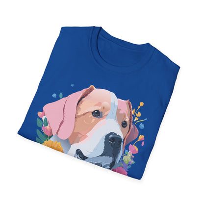 Dog Shirt Unisex Softstyle Cotton Tee 64000 Graphic Animal Print