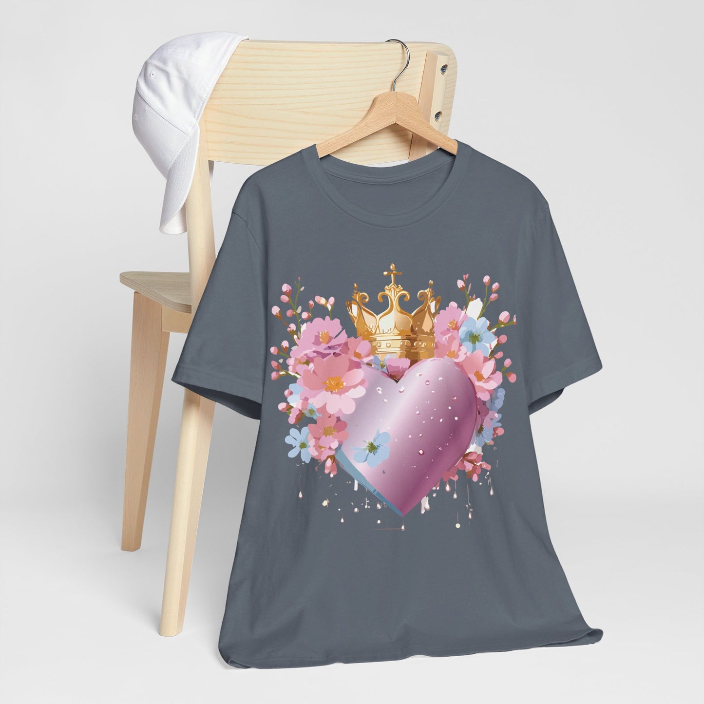 T-Shirt aus natürlicher Baumwolle – Love Story Collection