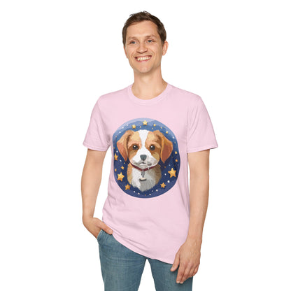 Unisex Dog Shirt Animal Print Tee Gildan Softstyle 64000 Cotton