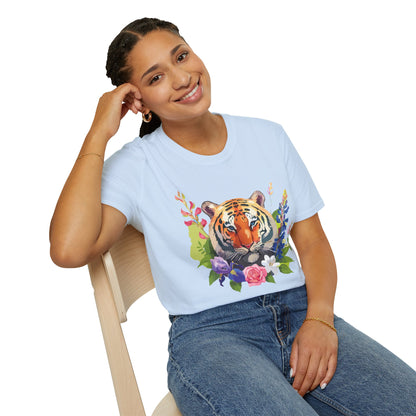 Tiger Shirt Unisex Gildan Softstyle Tee 100 Percent Ring Spun Cotton