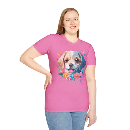 Dog Shirt Unisex Softstyle Tee Gildan 64000 100 Percent Ring Spun Cotton