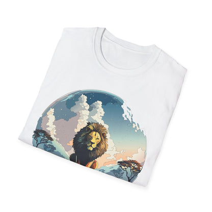 Lion Shirt Unisex Animal Tee Gildan Softstyle 64000 One Hundred Percent Cotton