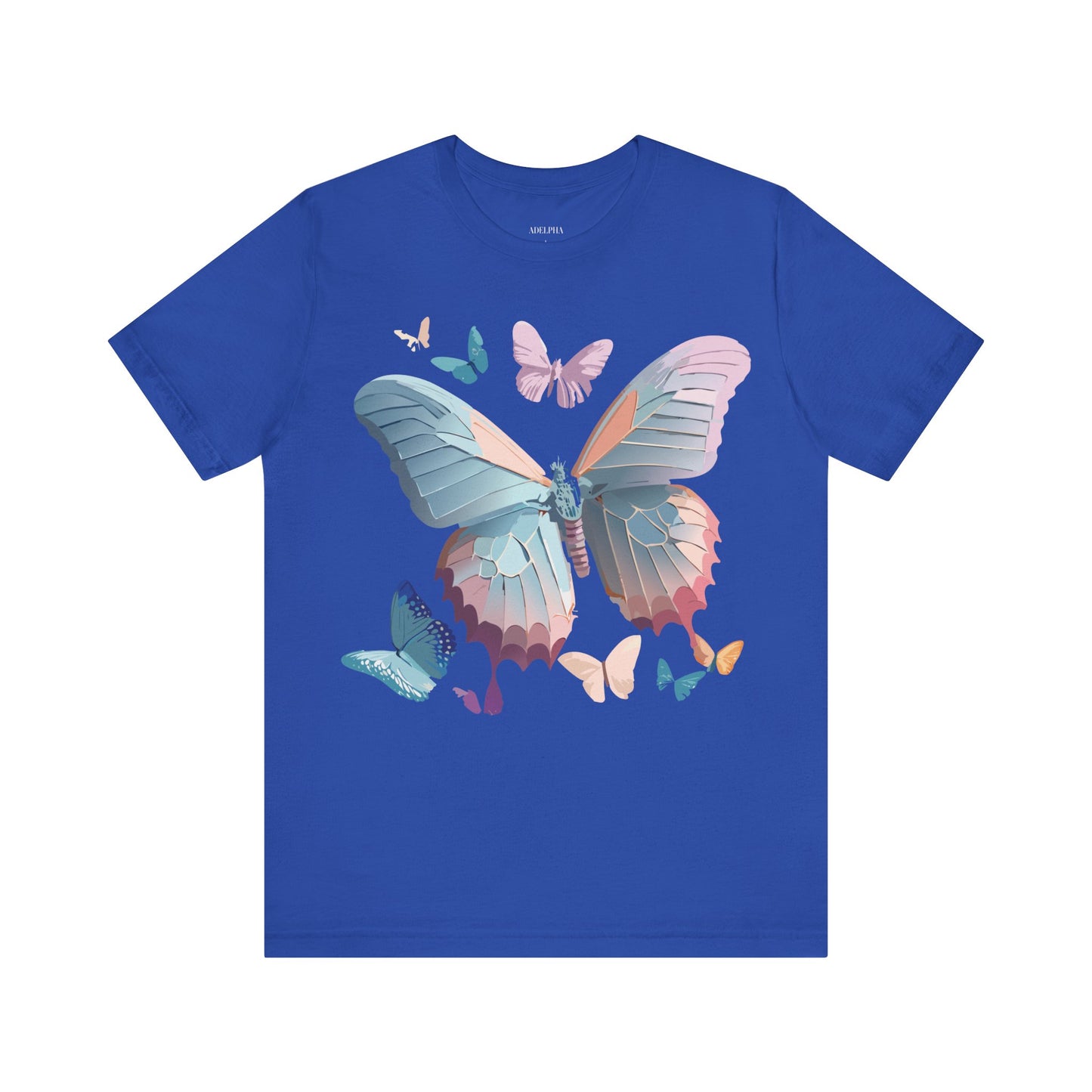 T-Shirt aus natürlicher Baumwolle mit Schmetterling