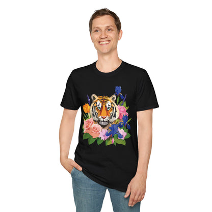 Tiger Shirt Unisex Animal Tee Gildan Softstyle 64000 100 Percent Cotton