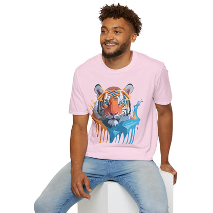 Tiger Shirt Unisex Animal Tee Ring Spun Cotton Gildan Softstyle Short Sleeve