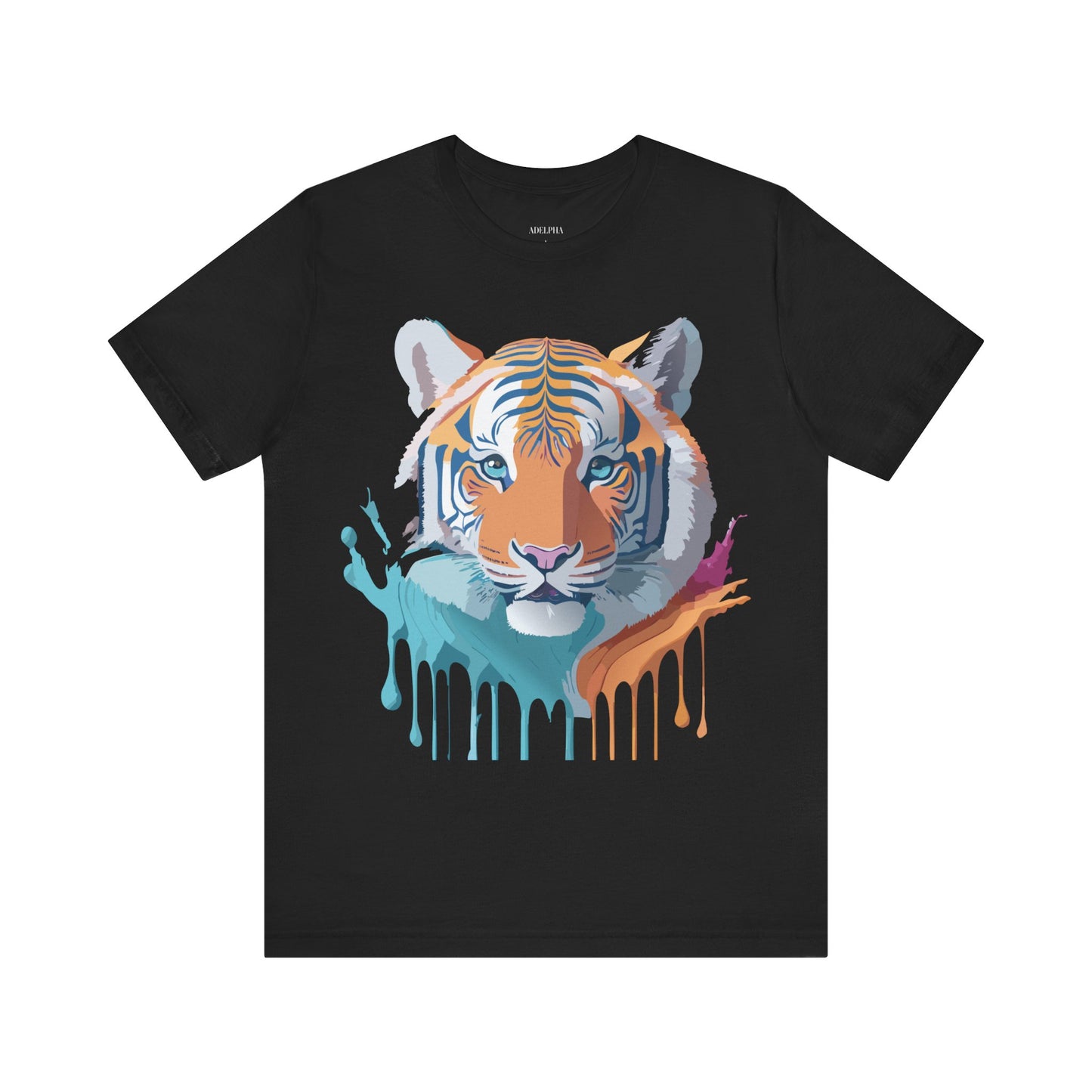 Natural Cotton Tee Shirt with Tiger