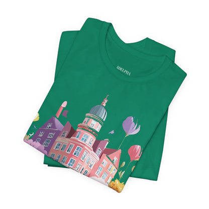 Natural Cotton Tee Shirt - Beautiful Places Collection - Amsterdam Printify