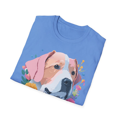 Dog Shirt Unisex Softstyle Cotton Tee 64000 Graphic Animal Print