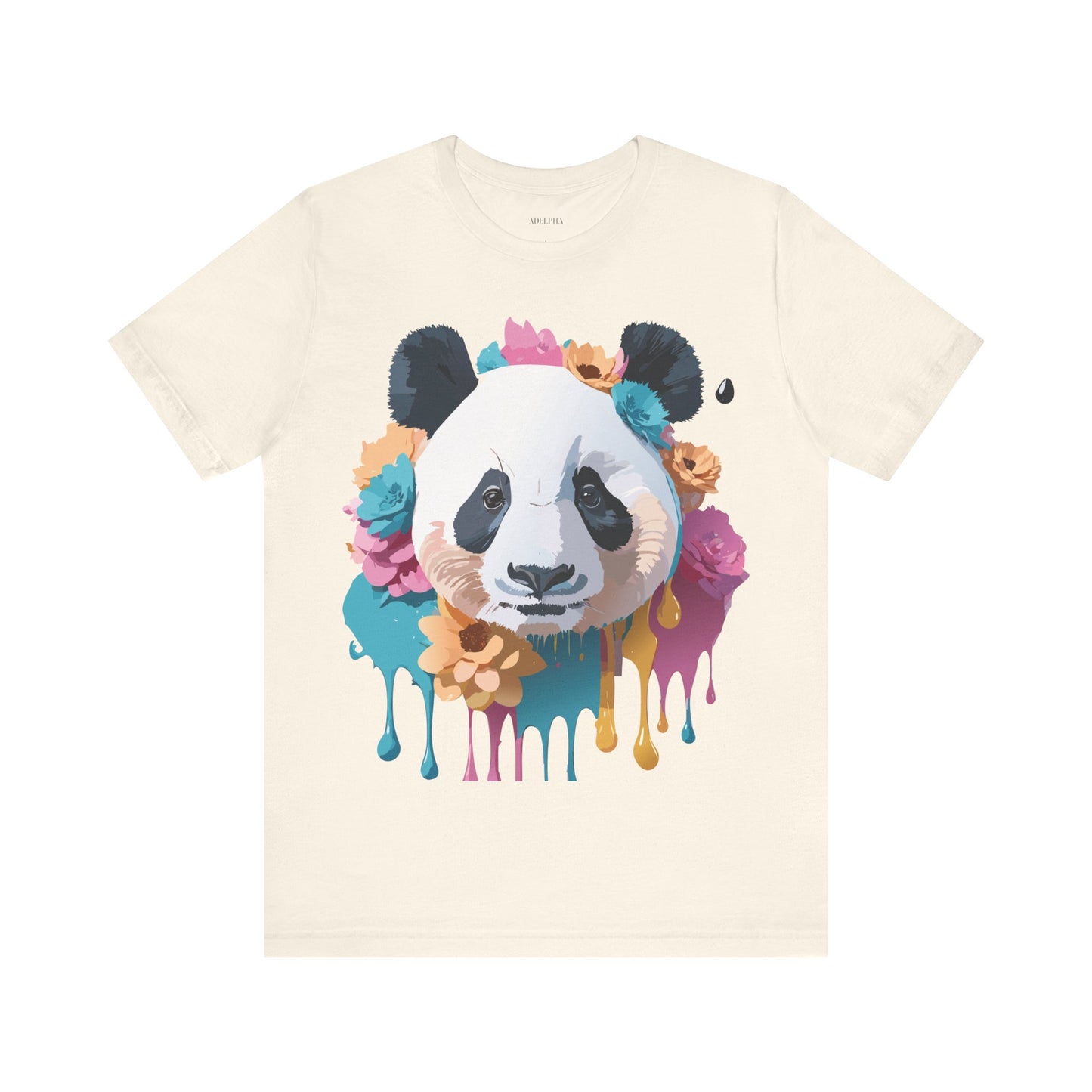 T-Shirt aus natürlicher Baumwolle mit Panda