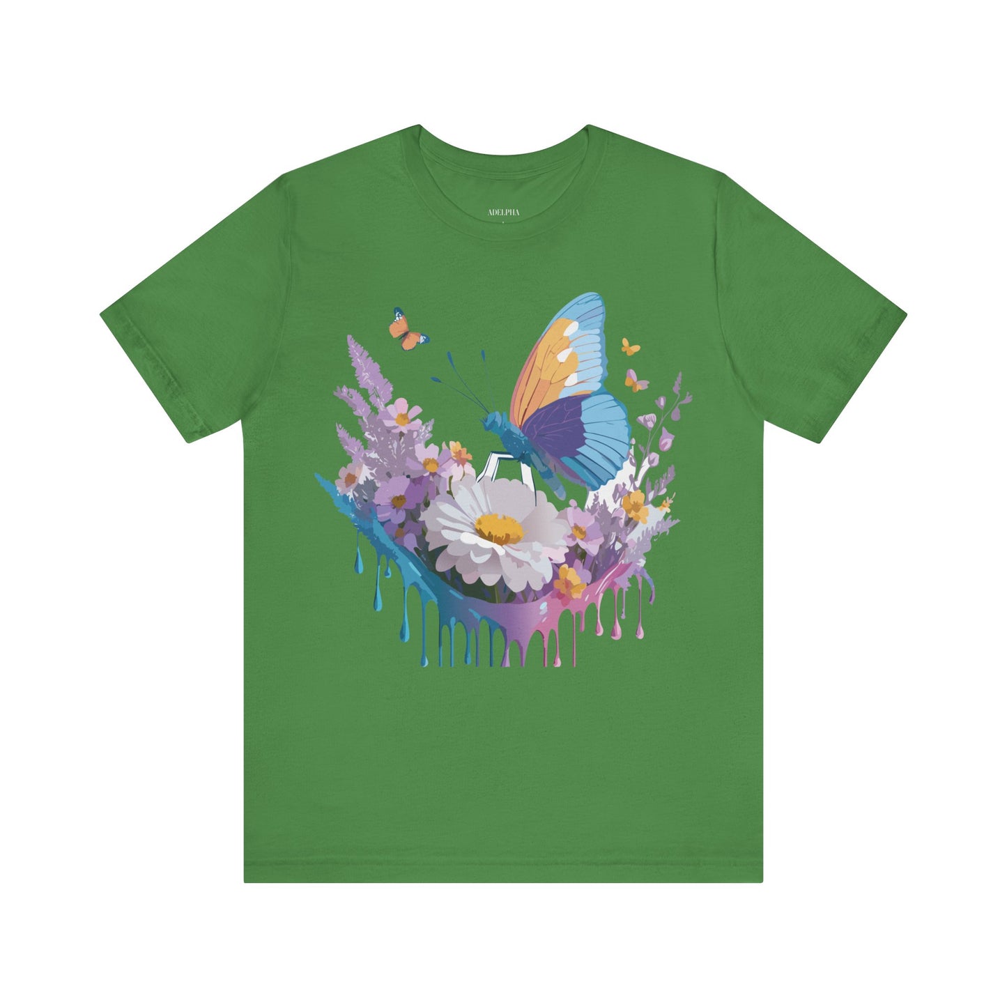 T-shirt en coton naturel avec papillon