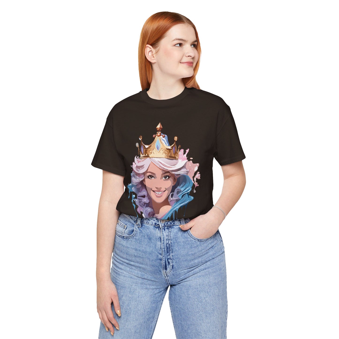 T-Shirt aus natürlicher Baumwolle – Queen Collection