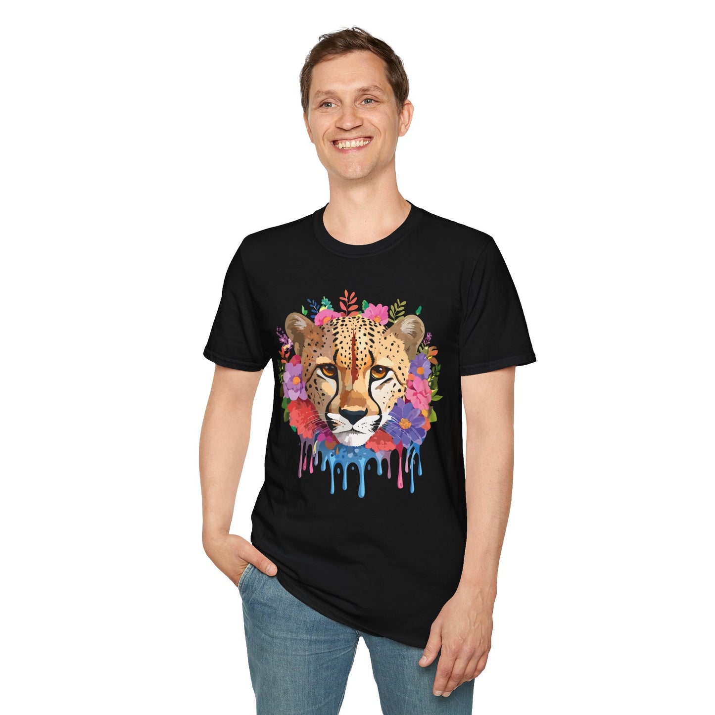 Cheetah Shirt, Shirt with Cheetah, Cheetah Tee, Shirt with Animals