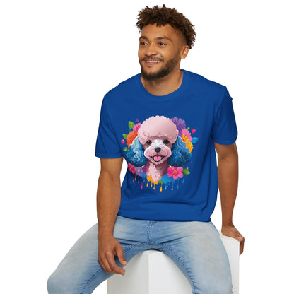 Unisex Dog Shirt Softstyle Tee 100 Percent Cotton Animal Print