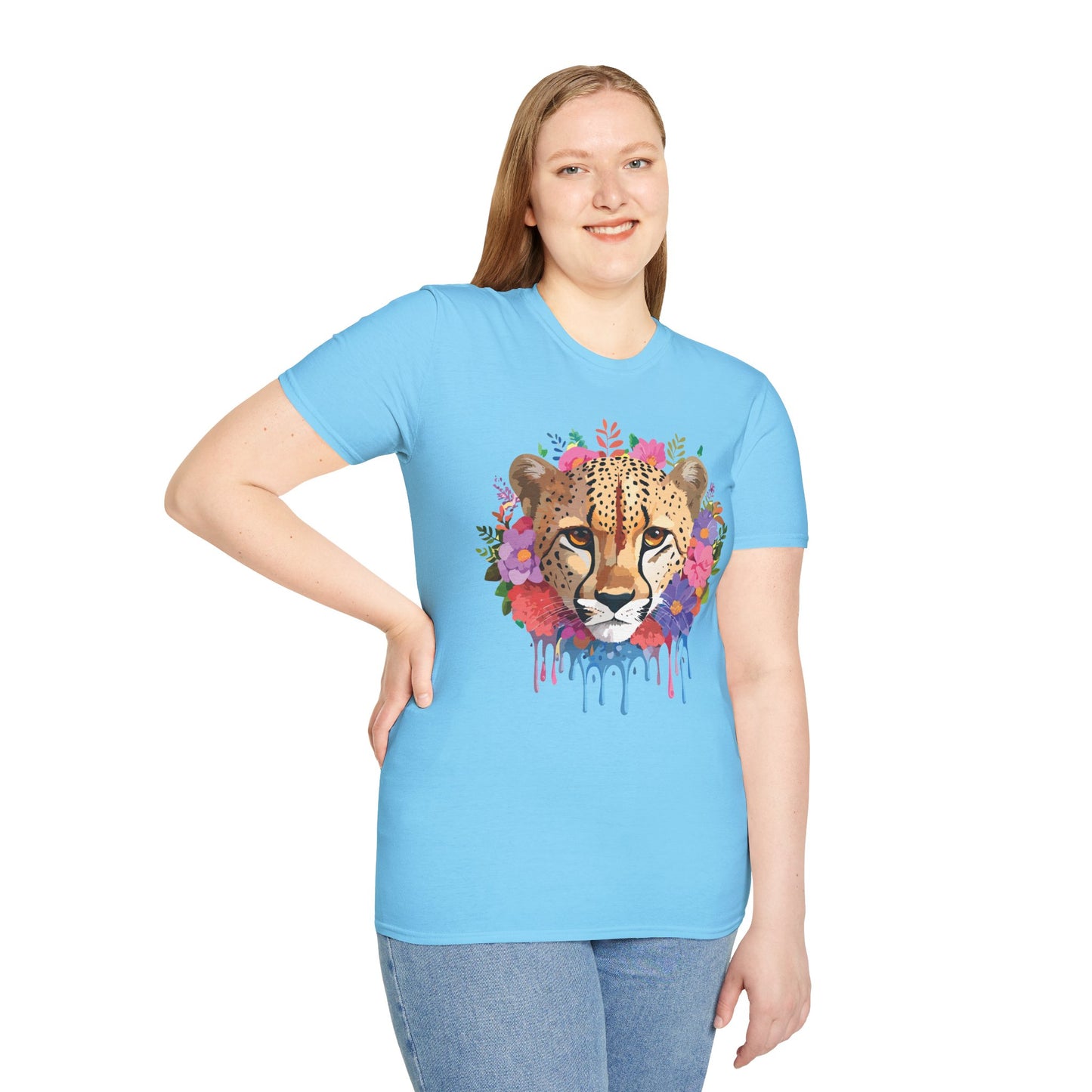 Cheetah Shirt, Shirt with Cheetah, Cheetah Tee, Shirt with Animals