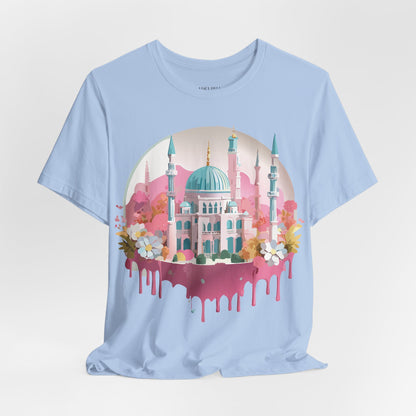 Natural Cotton Tee Shirt - Istanbul, Turkey Printify