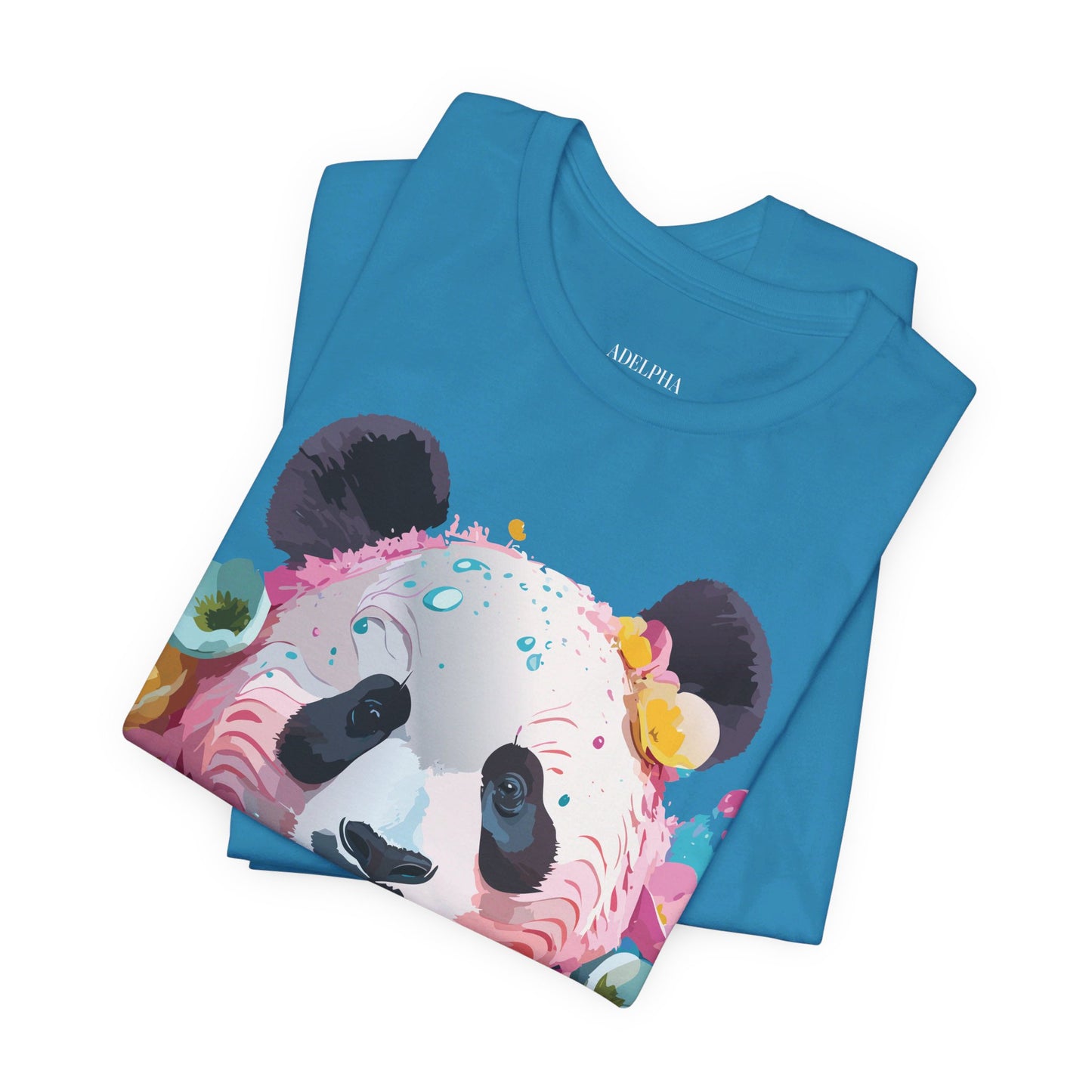 T-shirt en coton naturel avec panda