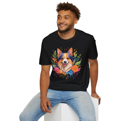 Dog Shirt Unisex Animal Tee Softstyle Gildan 64000 Cotton Tee
