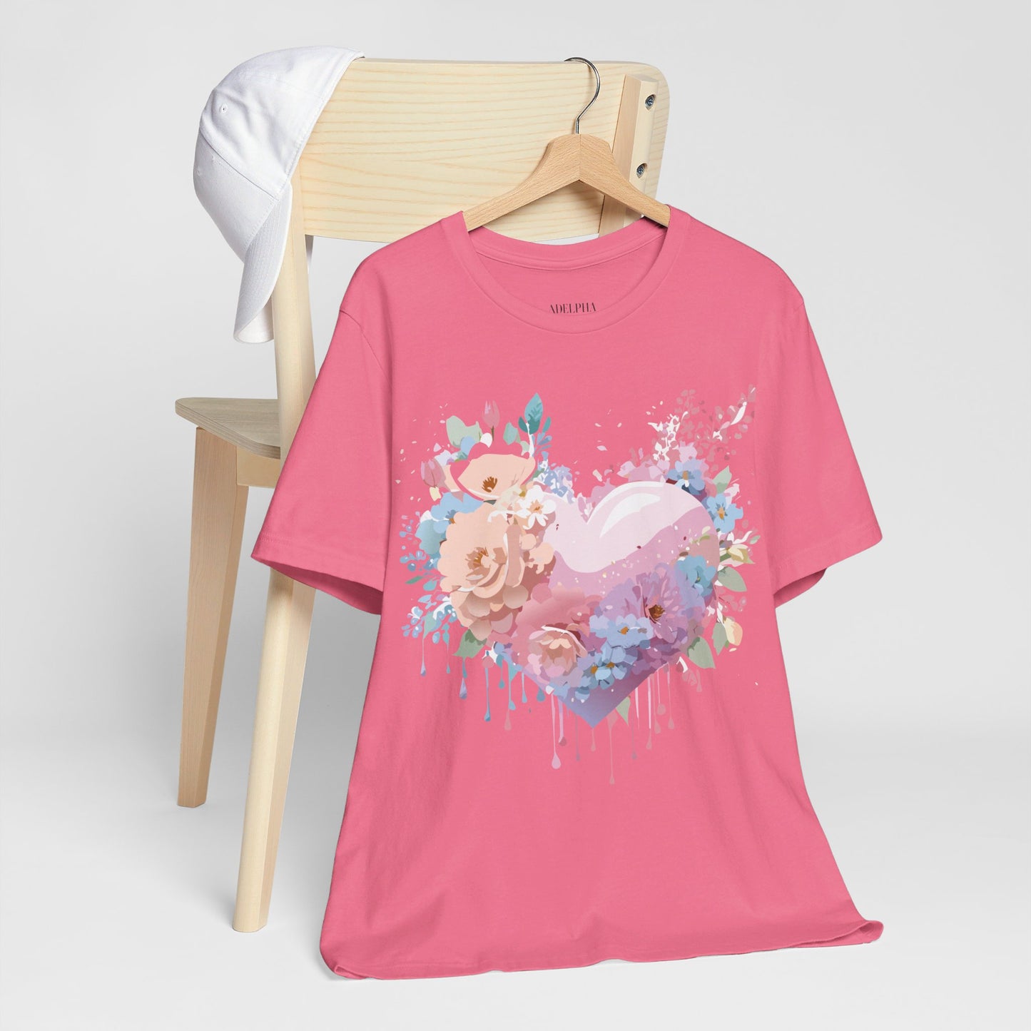 T-Shirt aus natürlicher Baumwolle – Love Story-Kollektion