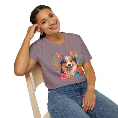 Dog Shirt Unisex Animal Tee Softstyle Gildan 64000 Cotton Tee