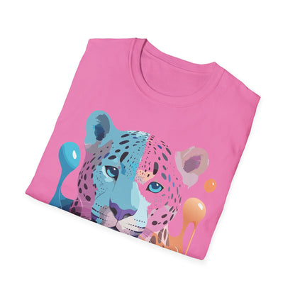 Unisex Cheetah Shirt Gildan Softstyle 64000 Short Sleeve Tee