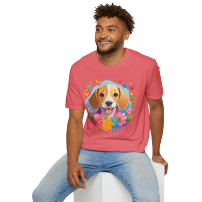 Dog Shirt Unisex Animal Tee Softstyle Cotton Comfort Everyday Wear